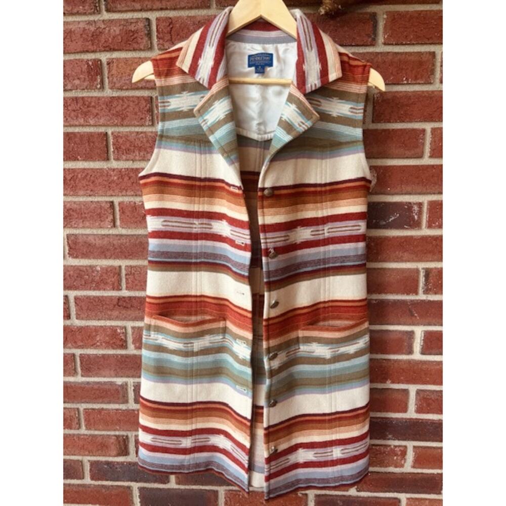 Pendleton Southwestern Wool Vest Dress Size Medium